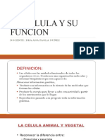 LA CELULA Y SU FUNCION FISIO TEMA 2 (Autoguardado)