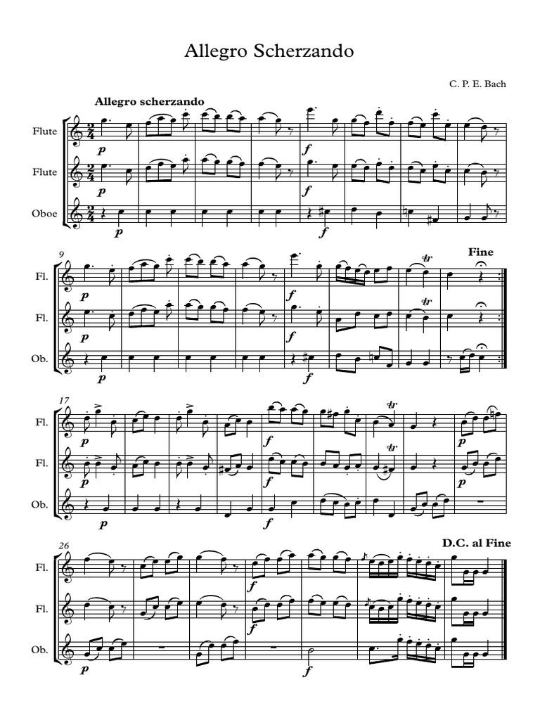 Allegro Scherzando - Partitura Completa | PDF