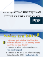 Tiết 32, 33. Khái Quát Vhvn Tkx Đến Tk Xix