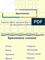 10-A Specimen Collection