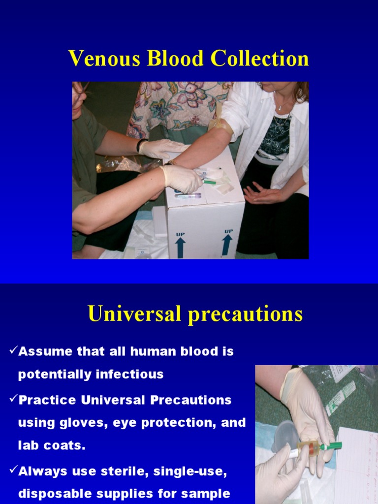 Venous Blood Collection Procedure Guide | PDF | Wellness | Science ...