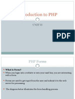 PHP - Introduction UNIT III