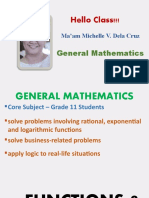 MODULE 1-FUNCTIONS, Real-Life Situation Using Functions