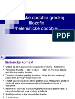 Poklasické Obdobie Gréckej Filozofie