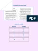 SAT September 2020 Int'l. Answer Key