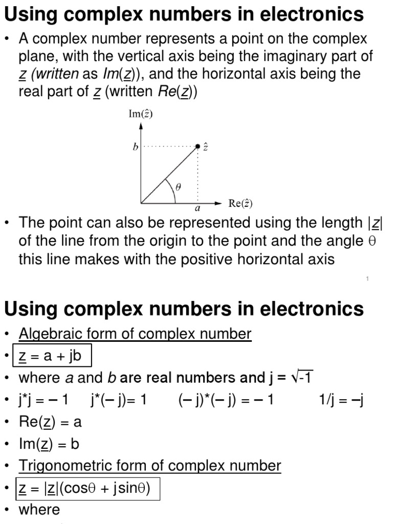 EIT 4 Complex Num | PDF