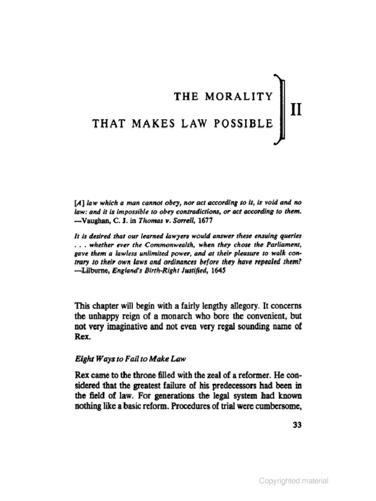 Lon L. Fuller The Morality of Law PDF