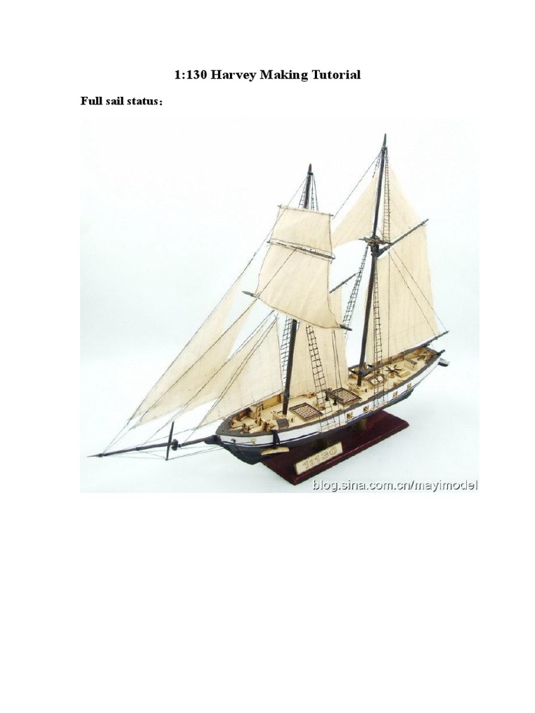 Ship Model PDF Hull (Watercraft) Mast (Sailing)