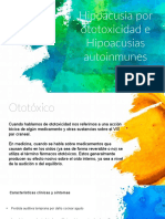 Hipoacusia Por Ototoxicidad e Hipoacusias Autoinmunes