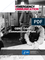 CERC Crisis Communication Plans