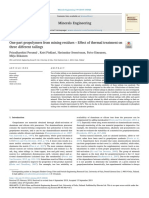 Geopolímeros de Una Parte de Residuos Mineros - Efecto Del Tratamiento Térmico en Tres Relaves Diferentes