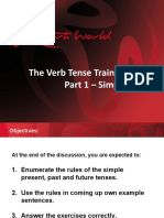 Verb Tense Training Part 1 Simple Tenses