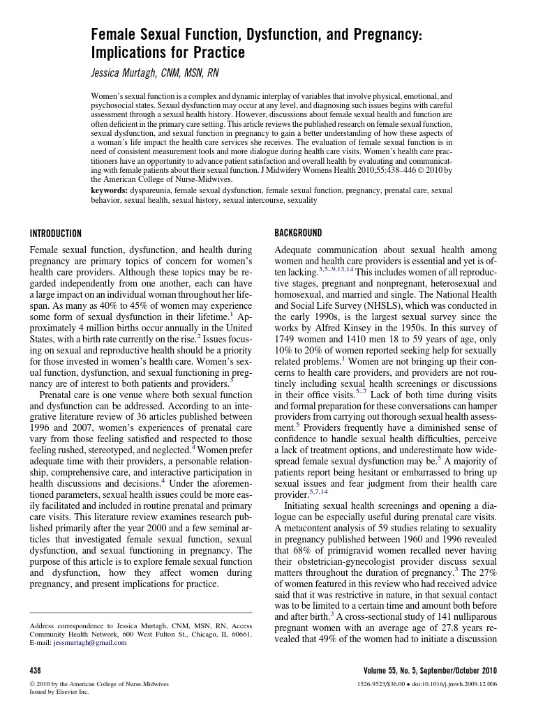 Understanding Female Sexual Health: A Review of the Research on Sexual ...