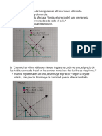 1. Explique Cada Una de Las Siguientes Afirmaciones Utilizando Diagramas de Oferta y Demanda. a. “Cuando Una Helada Afecta a Florida, El Precio Del Jugo de Naranja Aumenta en Los Supermercados de Todo El País.” (1)