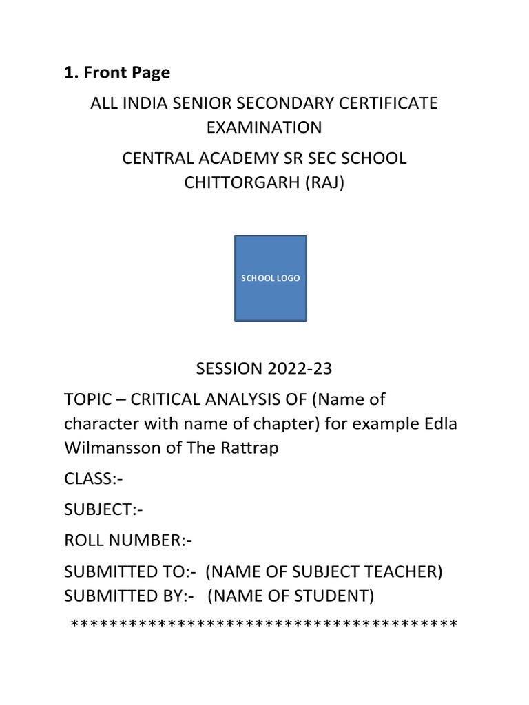 Project File Format | PDF