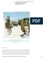 La Gran Batalla de La Laguna Marzo-Abril 1914 - Batallas en El Desierto