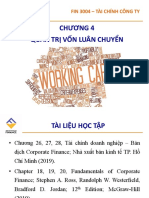 Chương 4 Quản trị vốn luân chuyển