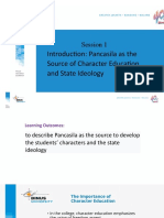 Session 01 - Introduction Pancasila As The Source of Character Education and State Ideology