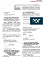 Ley Que Regula La Contratación de Pensionista de Las FF - Aa. y PNP (Publicado May22)
