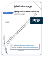14 Graphs & Transformations Question Paper from British Student Room
