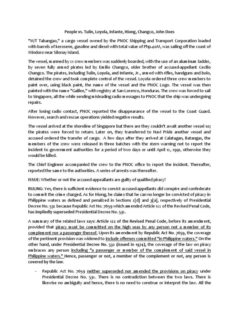 People vs tulin pdf piracy criminal law