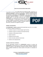 Contrato Civil de Ejecución de Obra Cierta 2022 Modificada 2