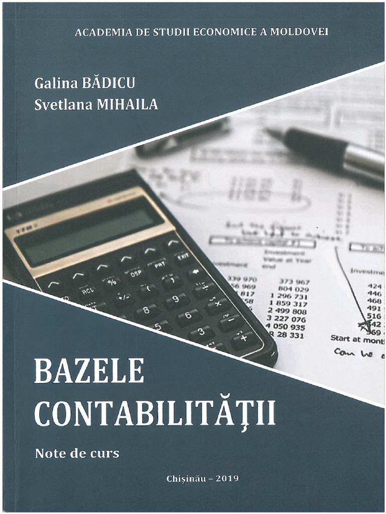Bazele Contabilității CARTE 2019 | PDF