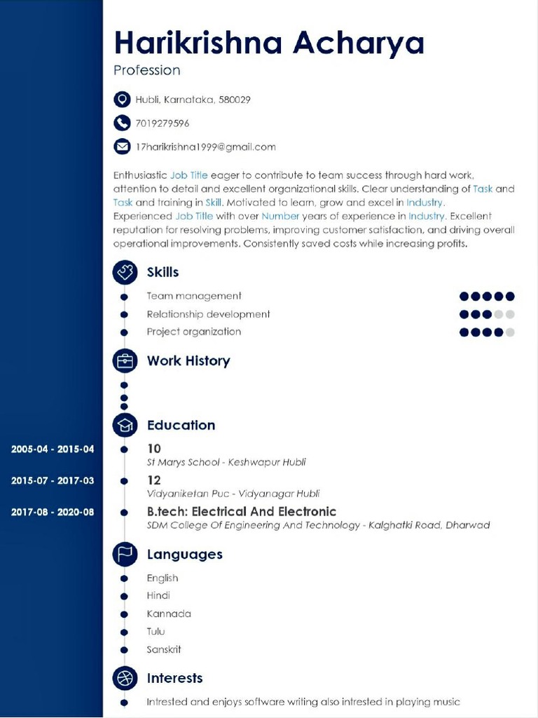 CV Model | PDF