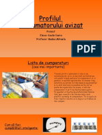 Proiect - Profilul Consumatorului Avizat