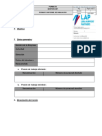 NL 3000 NF FRM Ip3 Nna Hs 000032 Rev 1 Formato Informe de Simulacro