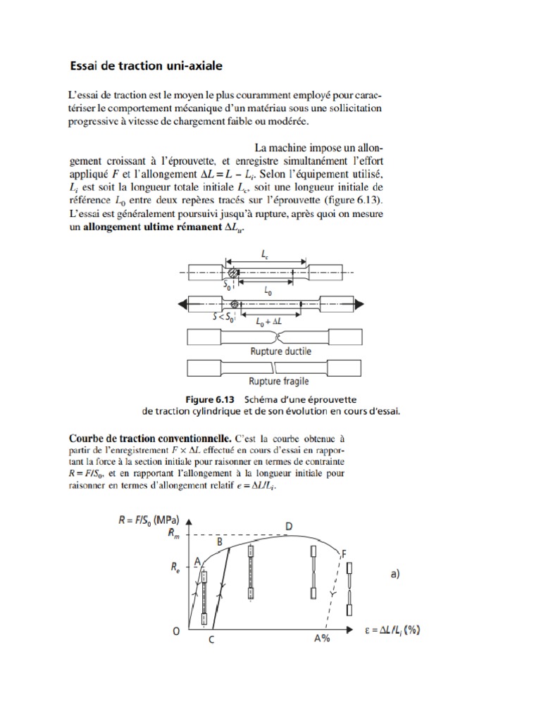 Essai de Traction | PDF