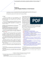 Moisture-Density (Unit Weight) Relations of Soil-Cement Mixtures