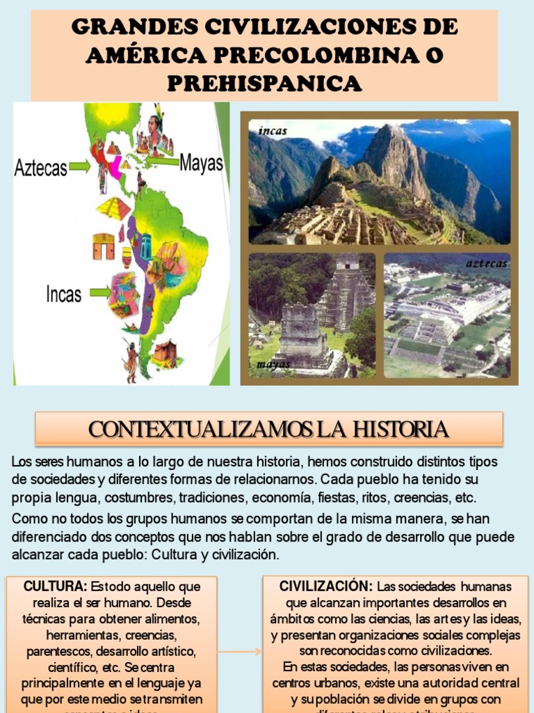 Civilizaciones Precolombinas: Mayas y Aztecas | PDF | Imperio Inca ...