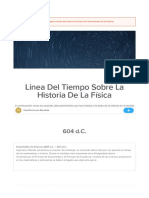 Linea Del Tiempo Sobre La Historia de La Física - Sutori