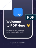 Welcome To PDF Hero : Explore The All-In-One PDF Editor For Everyday Work!