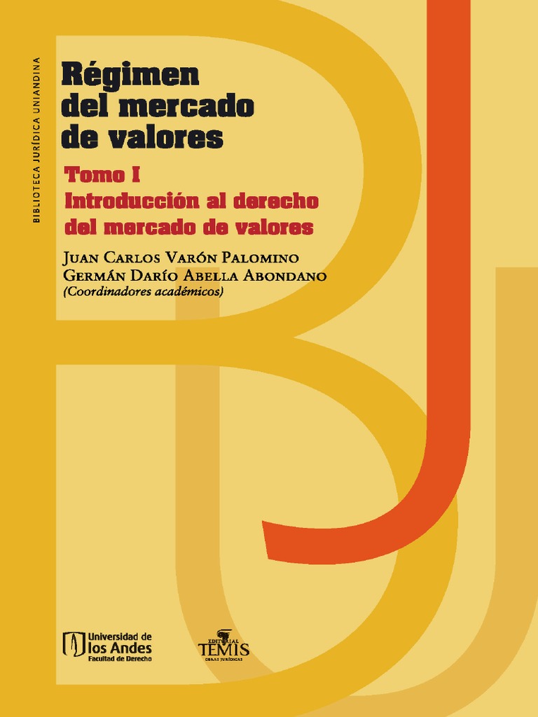 Introducción al Derecho del Mercado de Valores | PDF | Bolsa de Valores ...