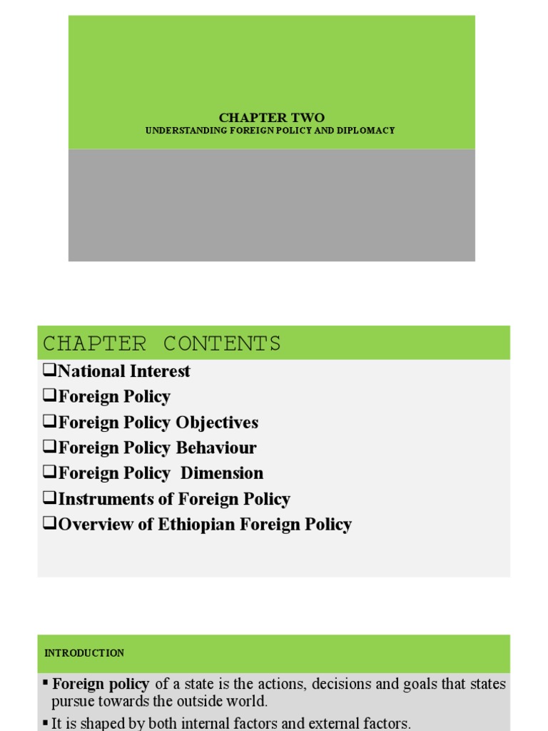 Foreign Policy And Diplomacy Pdf Ethiopia Diplomacy
