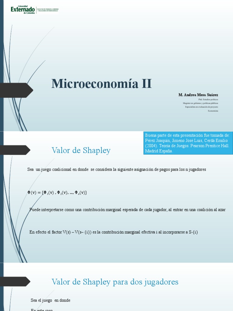 Valor de Shapley PDF