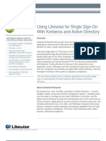 Using Likewise For Single Sign-OnWith Kerberos and Active Directory