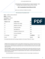 JOSHUA - SSC Result 2022 - MSBSHSE, PUNE