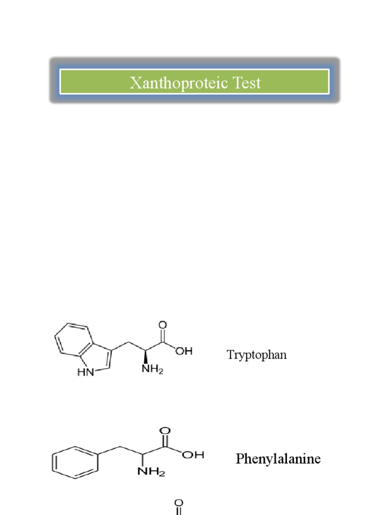 Xanthoproteic Test, Lead Sulphide Test PDF