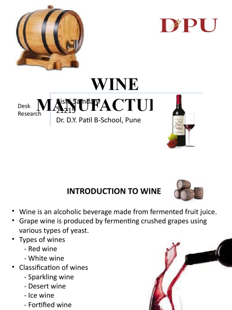 Rishisamdani PPT Download Free PDF Wine Fermentation In Winemaking