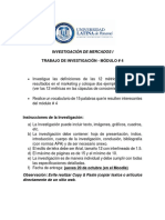 Investigación de Mercados I - Investigación Modulo 4