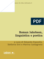 Roman Jakobson linguistica e poetica