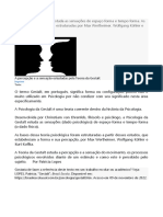 A Psicologia Da Gestalt Estuda As Sensações de Espaço Forma e Tempo Forma