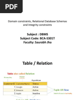 Domain Constraints, Relational Database Schemas