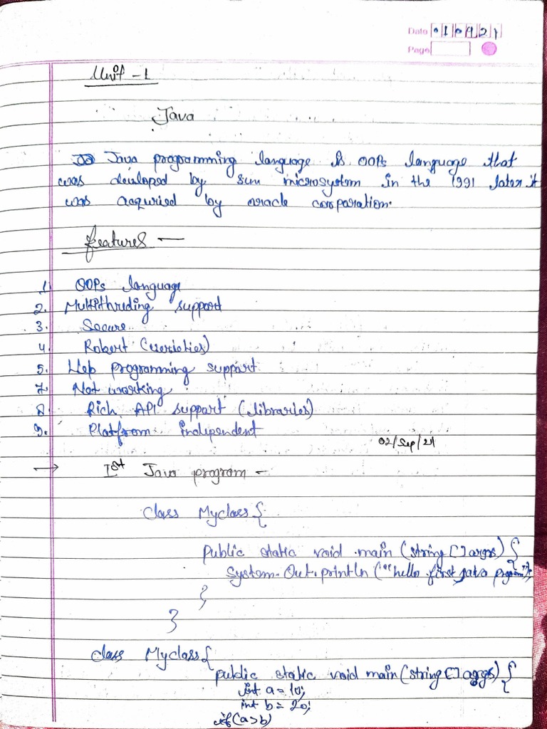 Java Notes | PDF