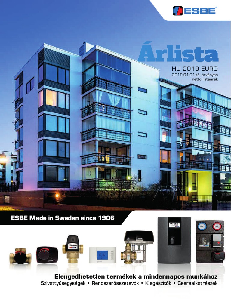 Esbe Katalogus 2019 | PDF