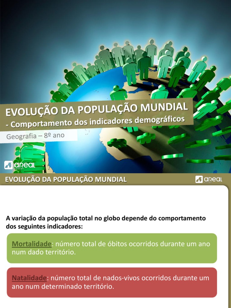 Evolução da População Mundial: Fases e Taxas | PDF | Crescimento ...