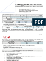 08.2013 Tricot Informativo Tasas Condiciones Tarjeta